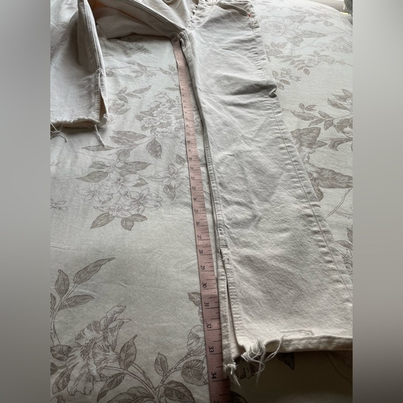 Re/Done 70s High Rise Skinny Boot Jeans 25 Vintage White Button Fly Minimalist - Picture 16 of 16